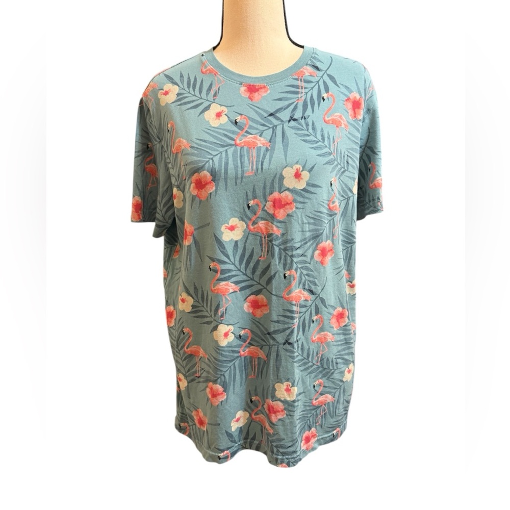 Free Planet | Aqua Flamingo Graphic Tee